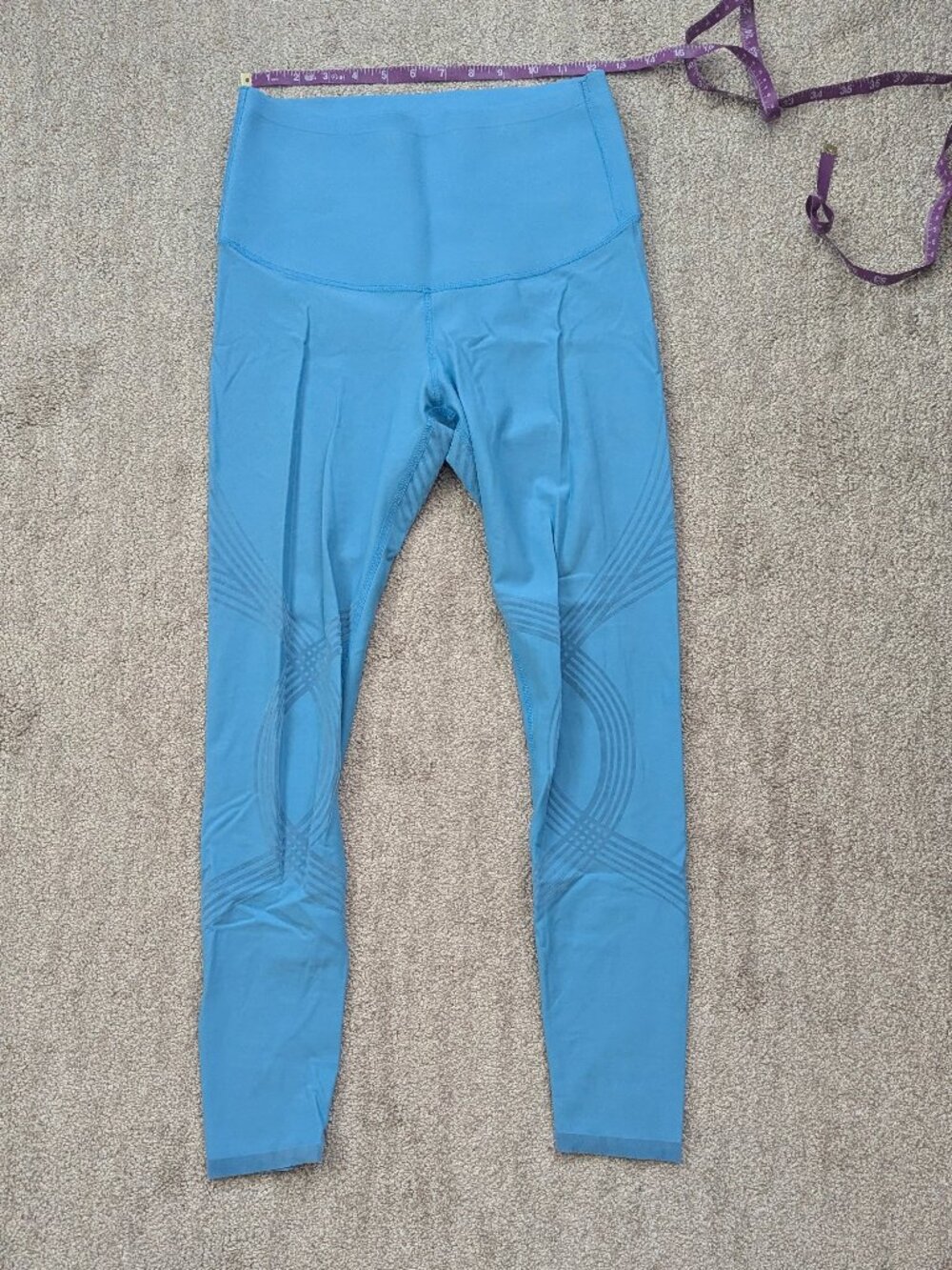 Fanka Body Sculpt Resistance Leggings Reversible Women's Small Blue High Rise